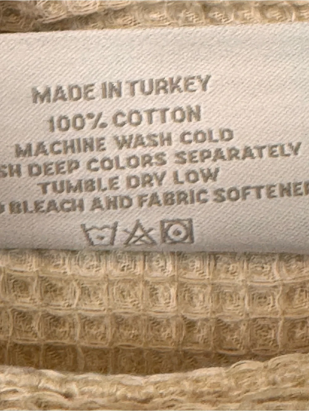 NWOT Hammacher Schlemmer Men’s Robe Turkish Cotton Luxury waffle Texture XXXL